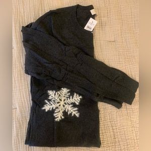 NWT | LOFT Cozy Sweater with Snowflake Details